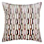 Spice Geo Link Cut Velvet Throw Pillow, 18"