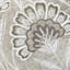 Natural Floral Chenille Embroidered Throw Pillow, 18"