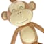 Tiny Dreamers Monkey Plush Pillow, 10x20