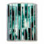 Found & Fable Green Glass Hurricane, 6"