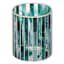 Found & Fable Green Glass Hurricane, 6"