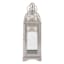 Found & Fable Silver Metal Lantern, 12"