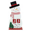 Homespun Holiday Wooden Snowman Advent Calendar, 15.5"