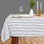 Black & White Striped Print Tablecloth, 60x84