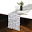 14X72 White/Black Mix Yarn Dyed Runner With Fringe