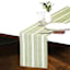 14X72 Green With Ivory Stripes Runner