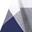 White with Navy Blue Border Tablecloth, 60x84
