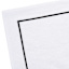 Set of 4 Black Embroidered White Placemats, 13x19