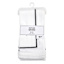 Set of 4 Black Embroidered White Napkins, 20"