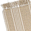 Set of 4 Natural Woven Placemat with White Stripes, 13x19