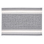 Set of 4 Grey with White Striped Border Placemats, 13x19