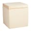 Hannah Square Storage Ottoman, Taupe