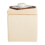 Hannah Square Storage Ottoman, Taupe