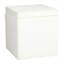 Hannah Square Storage Ottoman, Cream