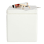 Hannah Square Storage Ottoman, Cream