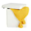 Hannah Square Storage Ottoman, Cream