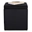 Hannah Square Storage Ottoman, Black