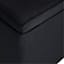 Hannah Square Storage Ottoman, Black