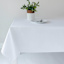 Basics Solid White Tablecloth, 60x104