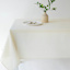 Basics Solid Ivory Tablecloth, 60x104