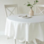 Basics Solid Ivory Round Tablecloth, 70"
