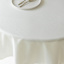 Basics Solid Ivory Round Tablecloth, 70"