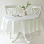 Basics Solid Ivory Round Tablecloth, 70"