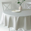Basics Solid Fog Round Tablecloth, 70"