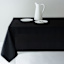 Basics Solid Black Tablecloth, 60x104