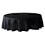 Basics Solid Black Round Tablecloth, 70"