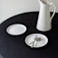 Basics Solid Black Round Tablecloth, 70"