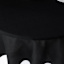 Basics Solid Black Round Tablecloth, 70"