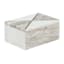 7X5 Marble Rectangular Box With White And Brown Inlay