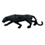 Black Geometric Leopard, 19"