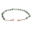 Green Beaded Garland with Tassels, 35"