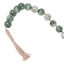 Green Beaded Garland with Tassels, 35"