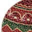 Red Beaded Ornament Placemat, 14"