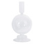 Crosby St. Clear Glass Bubble Taper Candle Holder, 6.5"