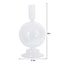 Crosby St. Clear Glass Bubble Taper Candle Holder, 6.5"
