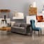 Providence Chesterfield Grey Velvet Tufted Sofa, 79"