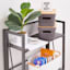 3-Tier Vienna Folding Bookshelf, Grey