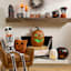 Happy Haunting Black Cat & Jack-o'-Lantern Blow Mold, 13"