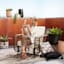 Tracey Boyd Black Polyrattan Planter Stand, Medium