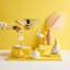 Sunny Club Yellow Gnome Outdoor Garden Statue, 10"