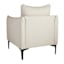 Crosby St. Ryan Faux Leather Accent Chair, Grey Leather