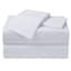 3-Piece White Cooling Microfiber Sheet Set, Twin/Twin XL
