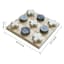 Decorative Marble Tic Tac Toe, 6.5"