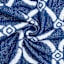 Providence Blue Link Trellis Woven Throw Blanket, 50x60
