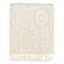 Found & Fable Neutral Arabesque Woven Throw Blanket, 50x60