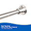 Gloria Brushed Nickel Shower Rod 42-72